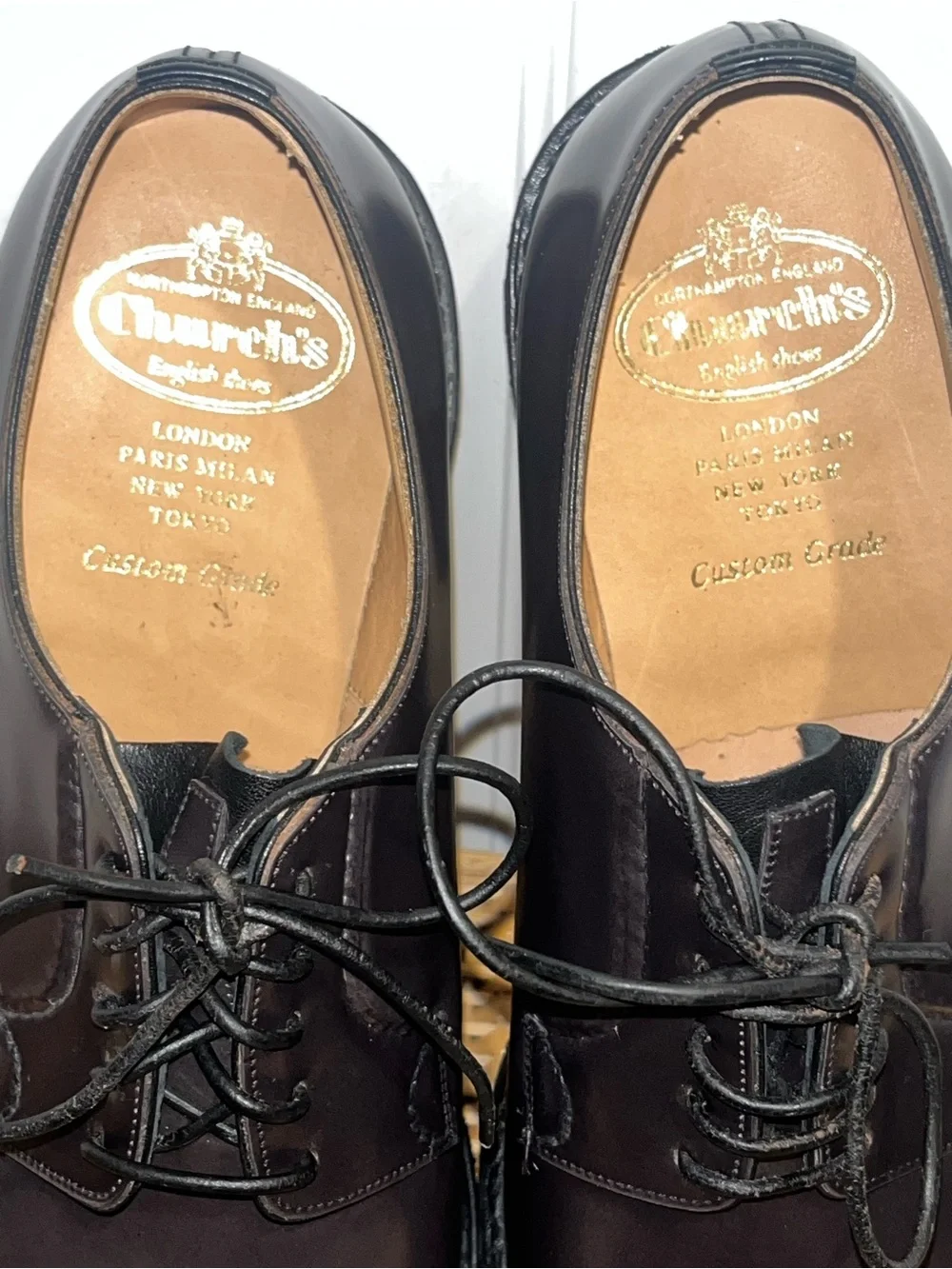CHURCH’S Shannon derby with rubber crepe sole Custom Grade England